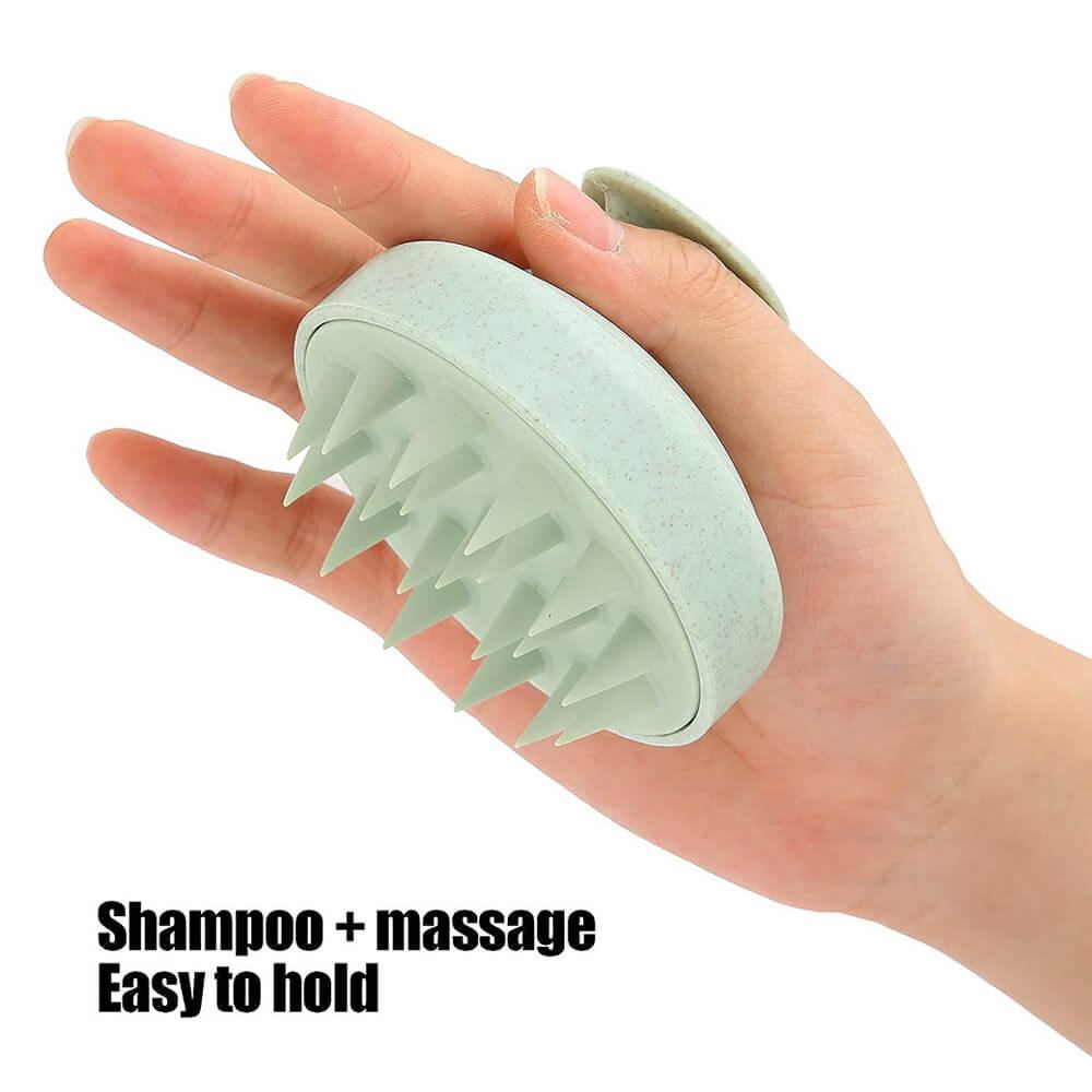 Head massage brush Green-6970138 BRUSHES