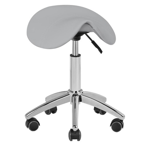 Professional manicure & cosmetics stool AM-302 GREY – 0129394