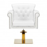 Professional salon chair Berlin Gold White-0112854 СТОЛОВЕ ЗА САЛОНИ