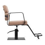 Professional hair salon seat PORTO Beige-0148048 HAIR SALON CHAIRS 