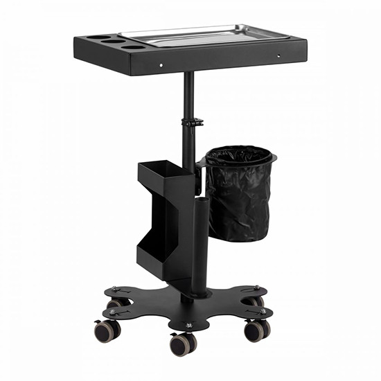 Professional wheeled tattoo and aesthetics assistant Black–0141171 HELPING CABINETS & RECEPTION - WAITING FURNITURE