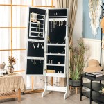 Led Light Jewelry Cabinet Standing Mirror - 6900172 OFFERS