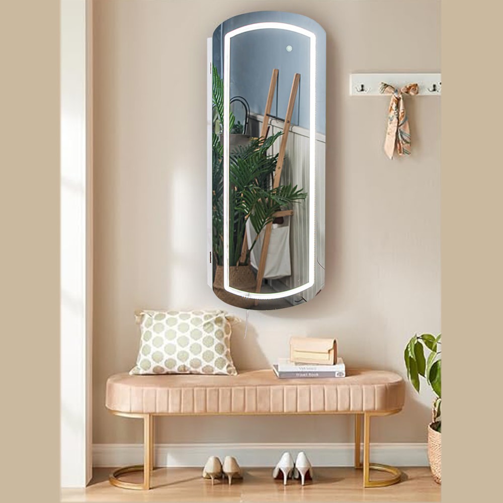 Wall Led Light Jewelry Mirror Cabinet -6900245