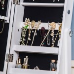 Led Light Desktop Jewelry Mirror Cabinet -6900236