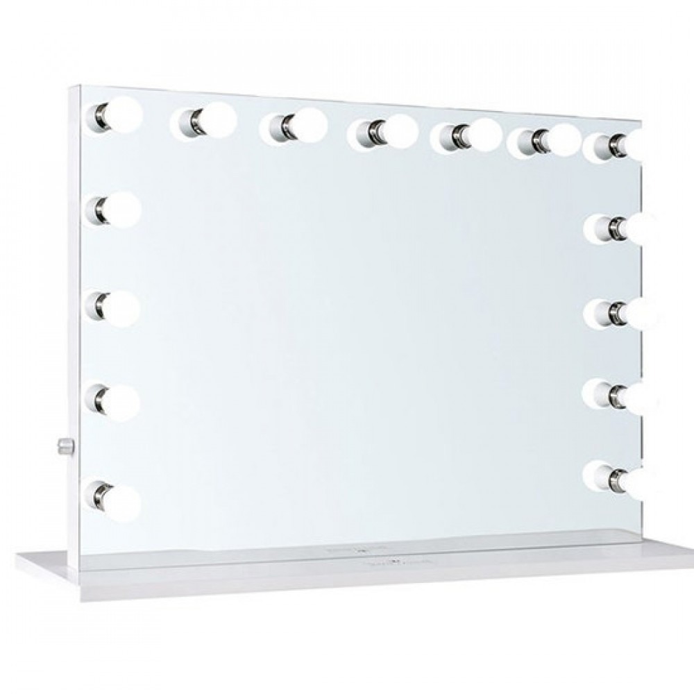 Hollywood Mirror PRO Full Frame  White 120x80cm - 6900216 HOLLYWOOD MIRRORS