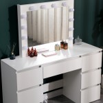 Make-up table Large & Hollywood Mirror 130cm-6900169 BOUDOIR LUXURY COLLECTION