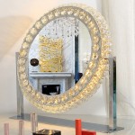 Crystal Led hollywood mirror with 3 Lighting Levels 50x40cm-6900223