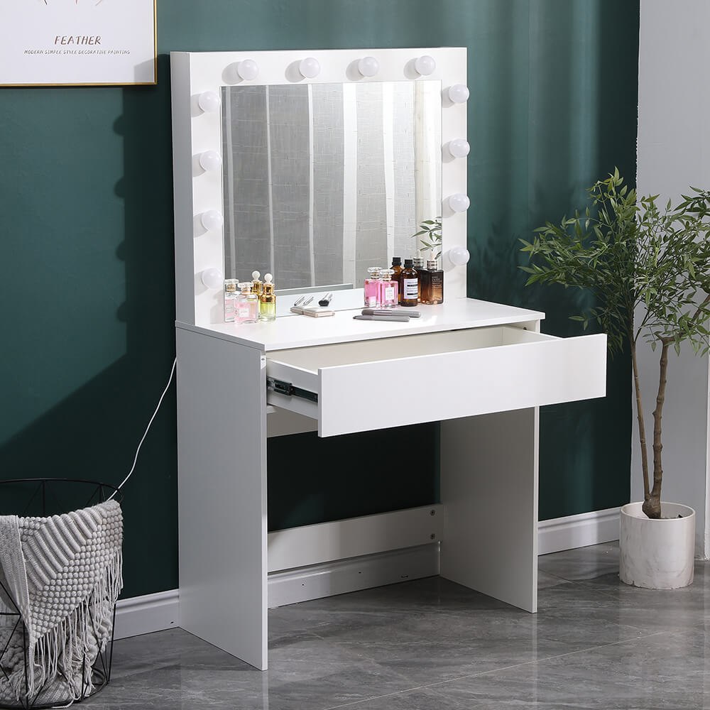Make-up table 80cm & Hollywood Mirror- 6900134 BOUDOIR LUXURY COLLECTION