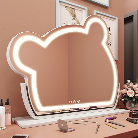 Led Hollywood Mirror  with 3 lighting colors Bear - 6900213 HOLLYWOOD MIRRORS