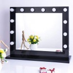 Led Hollywood Mirror PRO  Black 80x65cm - 6900209 HOLLYWOOD MIRRORS