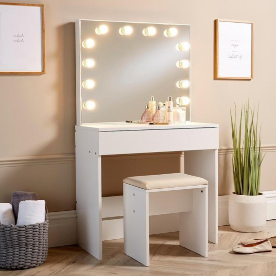 Make-up table & Hollywood Mirror 80cm- 6900167 BOUDOIR LUXURY COLLECTION