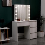 Make-up table & Hollywood Mirror full Frame 94cm - 6900168 BOUDOIR LUXURY COLLECTION