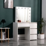 Make-up table & Hollywood Mirror full Frame 94cm - 6900168 BOUDOIR LUXURY COLLECTION