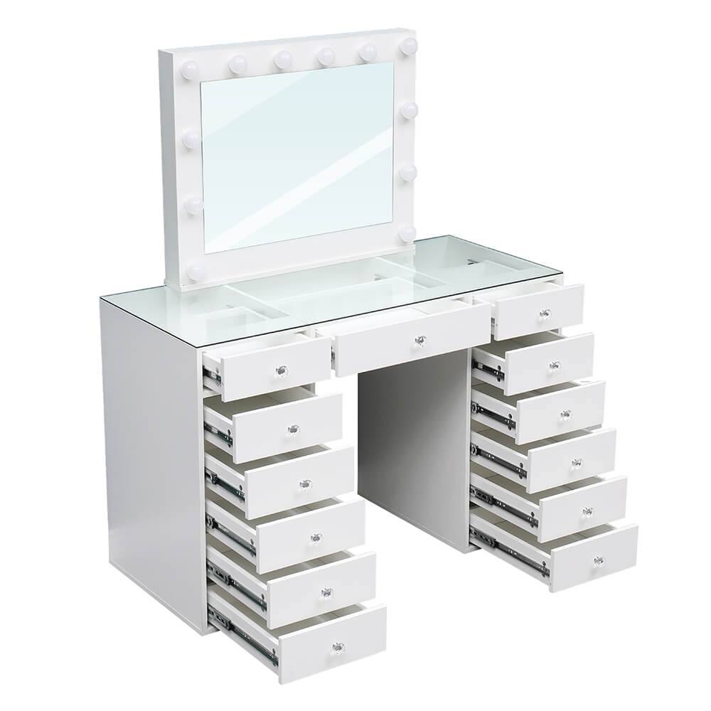 Vanity Table 120cm & Led Ηollywood Mirror 80x65cm-6910010 BOUDOIR LUXURY COLLECTION