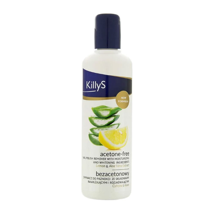 Killys Non-acetone nail polish remover lemon + aloe extract 150ml - 63963889 PREPARATION-ACETONE-CLEANER-SOAK OFF REMOVER