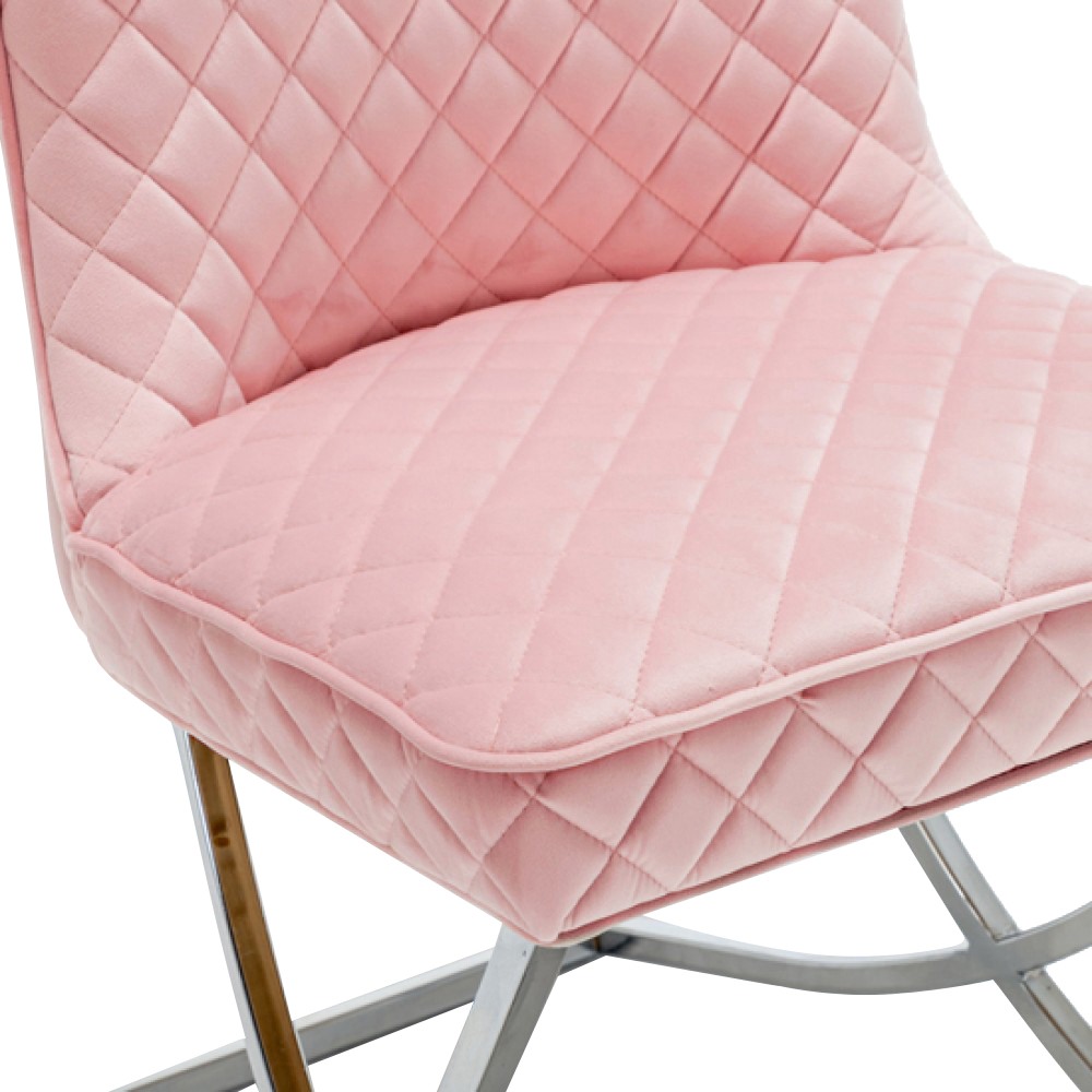 Luxury Chair Modern Style Light Pink - 6920027 KING & QUEEN FURNITURE