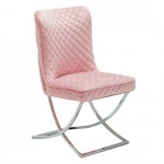 Luxury Chair Modern Style Light Pink - 6920027 KING & QUEEN FURNITURE