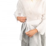 Labor Pro kimono non woven 10 pcs. white H003/B-9510241