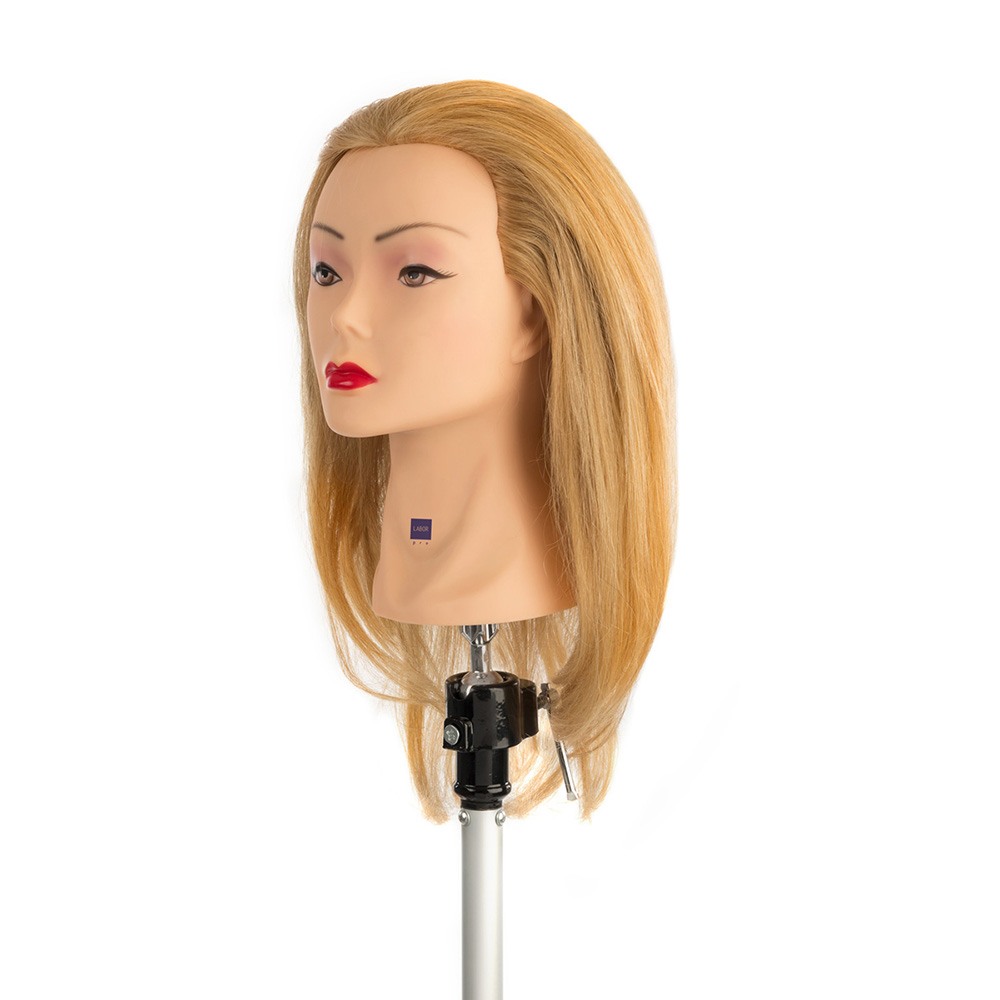 Labor Pro training head with natural hair 40cm Medium-long Light Blonde I113-9510493