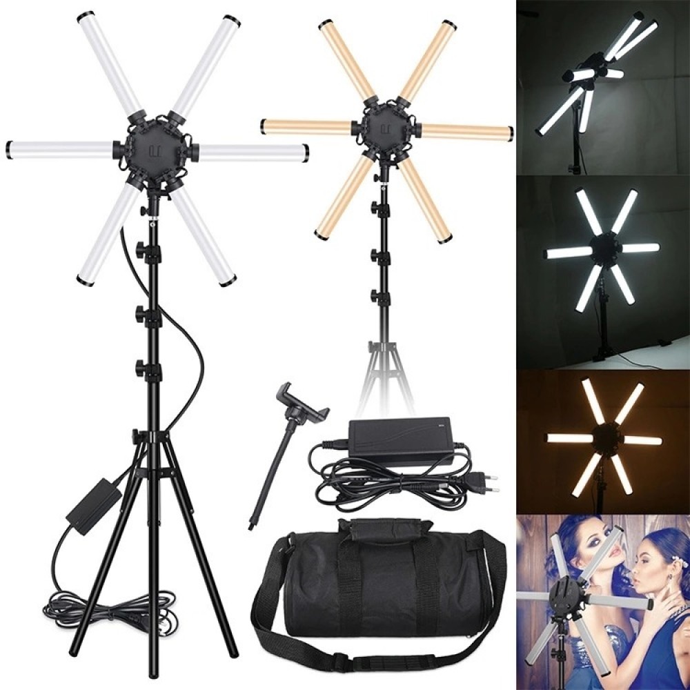 Professional Makeup Led Light with 6 flexible tubes 26'' - 6600037 RING & BEAUTY LIGHTS