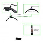 Professional Led Moon Light Pro classic With Phone Holder 28 Inch. Black- 6600062 RING & BEAUTY LIGHTS