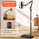 Professional Floor Photo Stand Black  -6600046 RING & BEAUTY LIGHTS