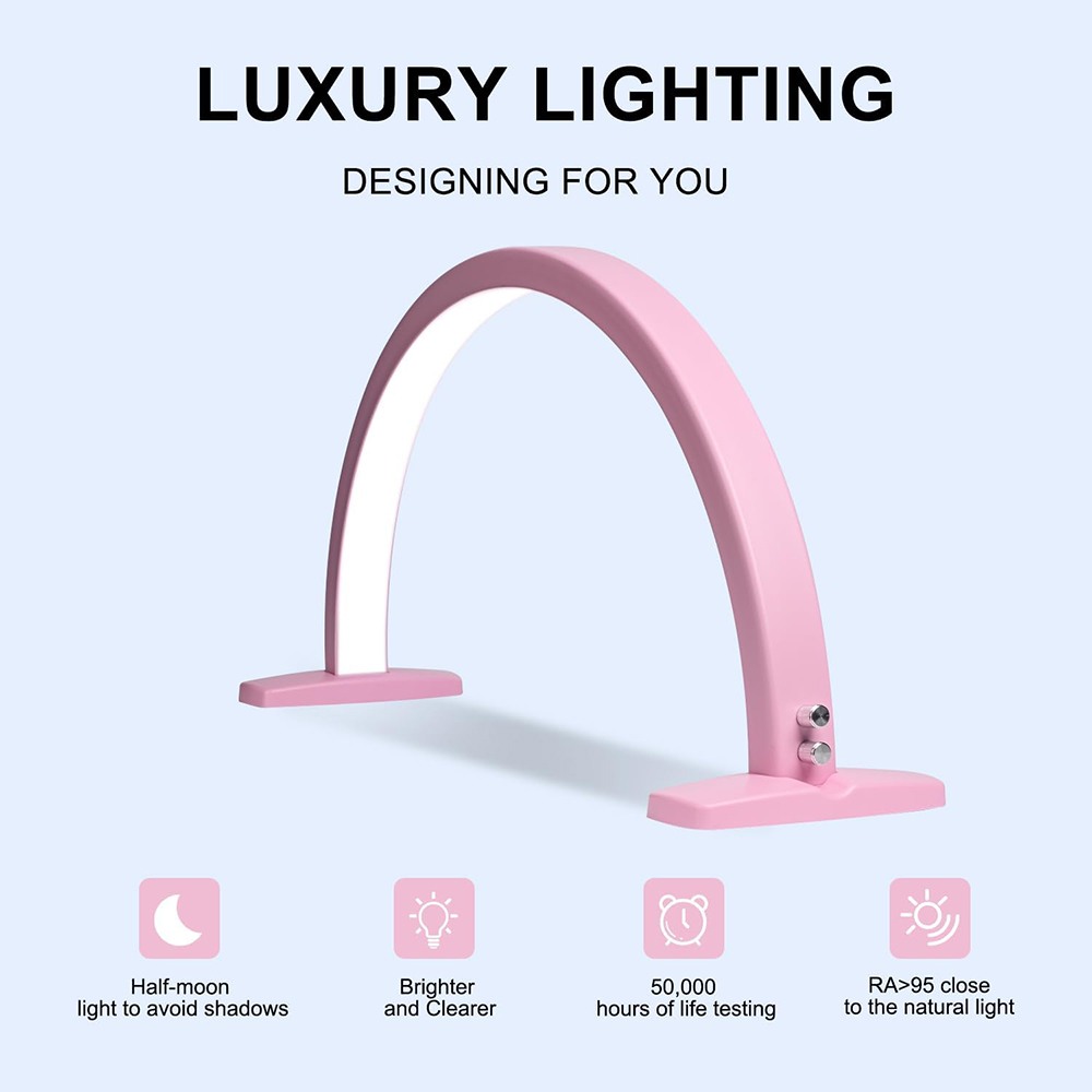 LED lamp Half Moon with adjustable color temperature Pink-6600081 РАБОТНИ ЛАМПИ