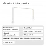 Foldable Led lamp 77cm with intensity and color adjustment Silver-6600083