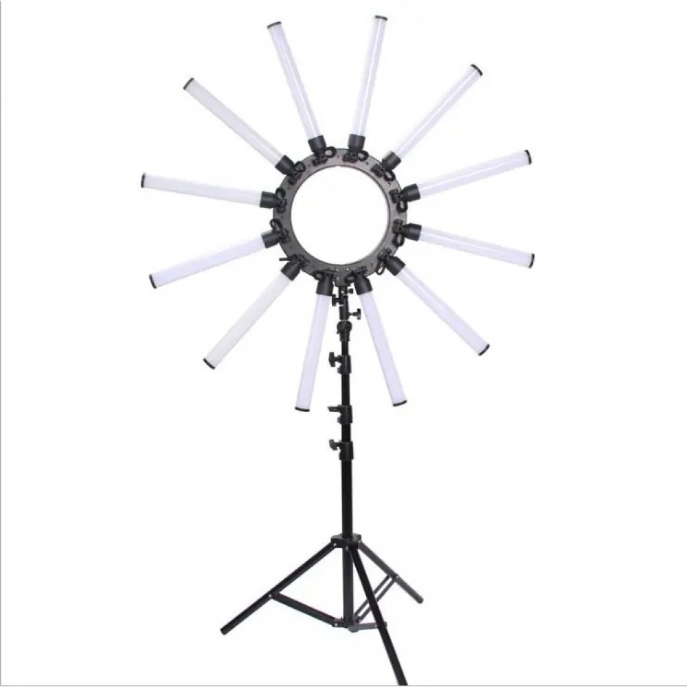 Professional Makeup Led Light with 12 flexible tubes 36'' - 6600031 RING & BEAUTY LIGHTS