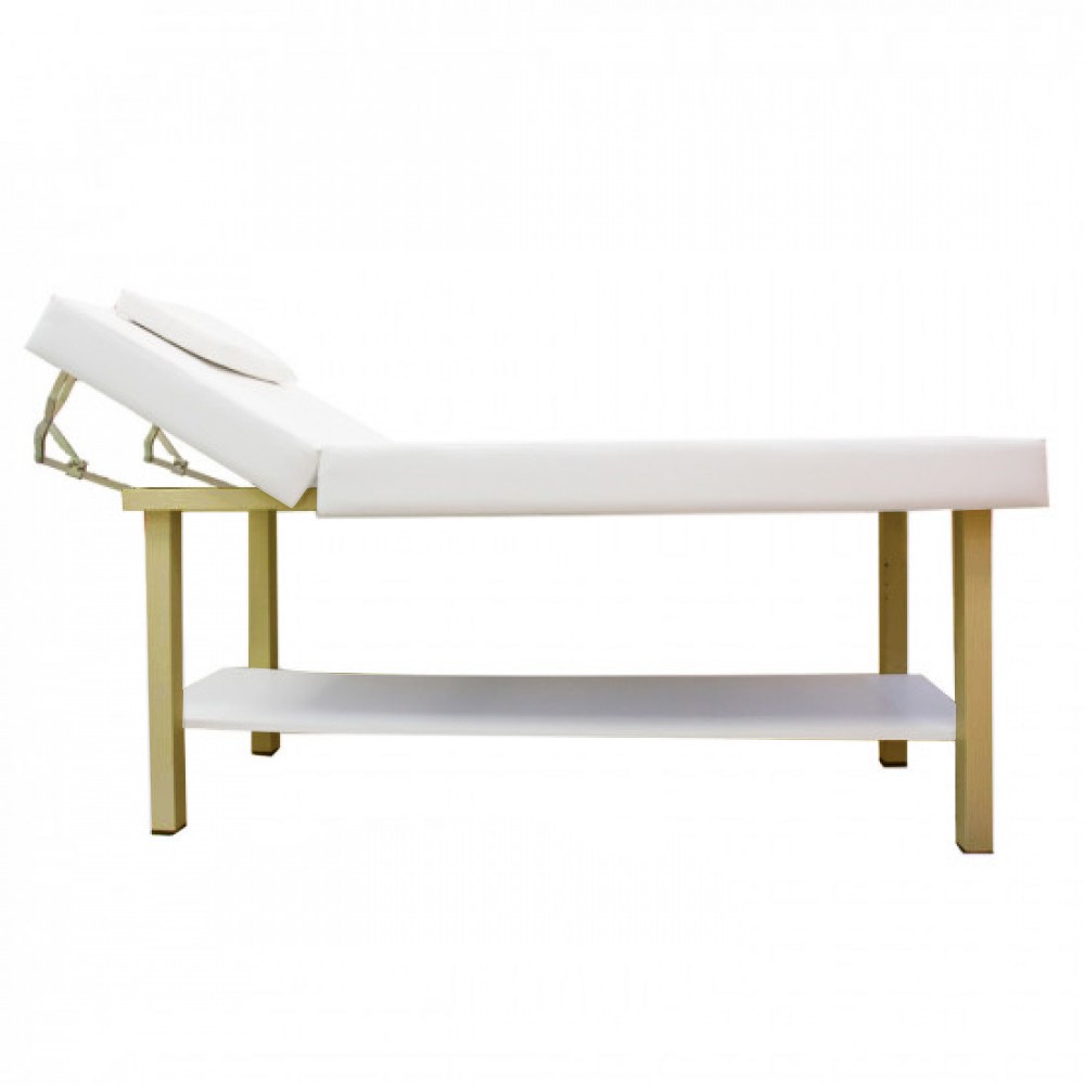 Premium aesthetic bed Metal White Gold Extra Comfort-8600010 