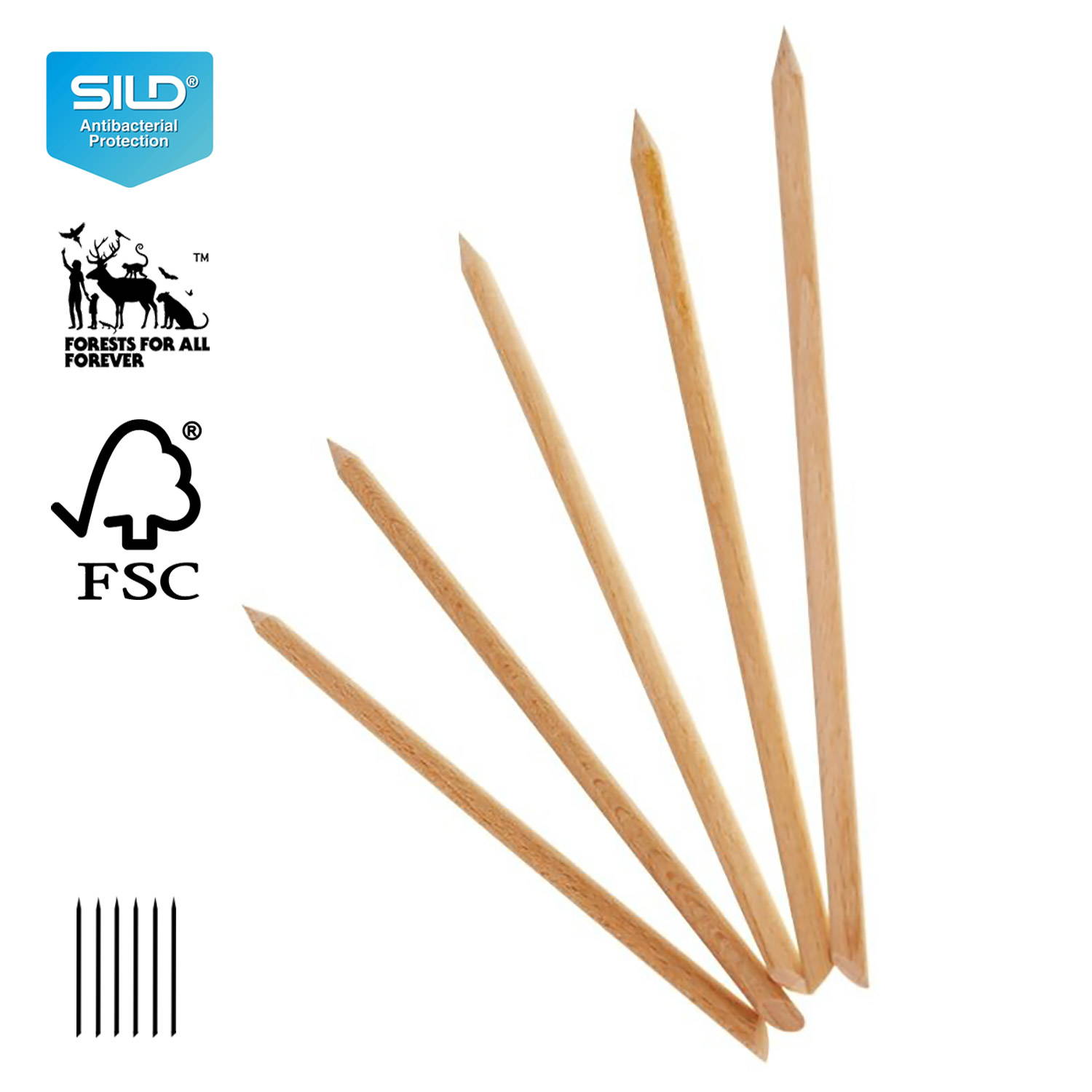 Mia Calnea - Manicure sticks 100pcs 110mm long - 4mm in diameter- 6009331 
