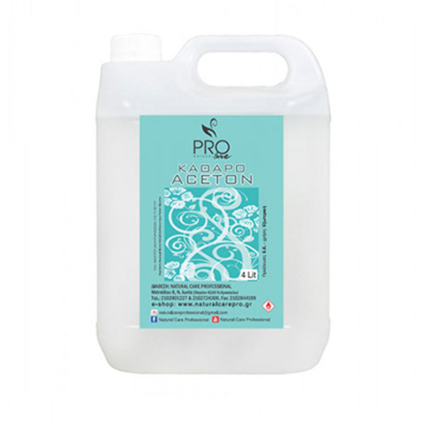 Professional clear acetone 4000ml - 4001305 PREPARATION-ACETONE-CLEANER-SOAK OFF REMOVER