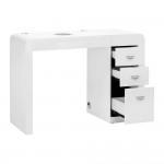 manicure table with nail dust collector 312 White - 0141617 MANICURE TROLLEY CARTS-TABLES