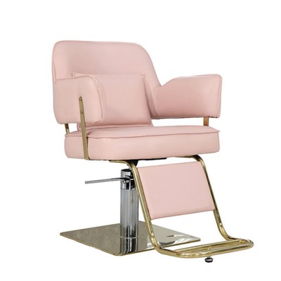Styling chair Light Pink Gold stainless steel base - 6990110