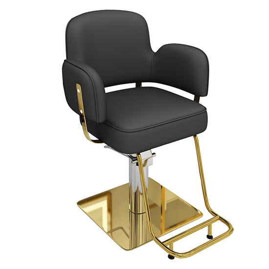 Styling chair Black Gold stainless steel base - 6990111 NEW ARRIVALS