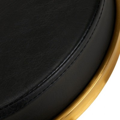 Nordic Style Luxury Gold Beauty Stool Black - 0140257