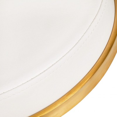 Nordic Style Luxury Gold Beauty Stool White - 0140258