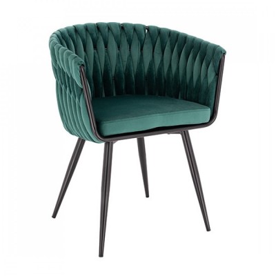 Nordic Style Luxury Beauty Chair Velvet Light Green color - 5400255