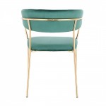 Luxury Beauty Chair Velvet Green color - 5400242 FREE SHIPPING
