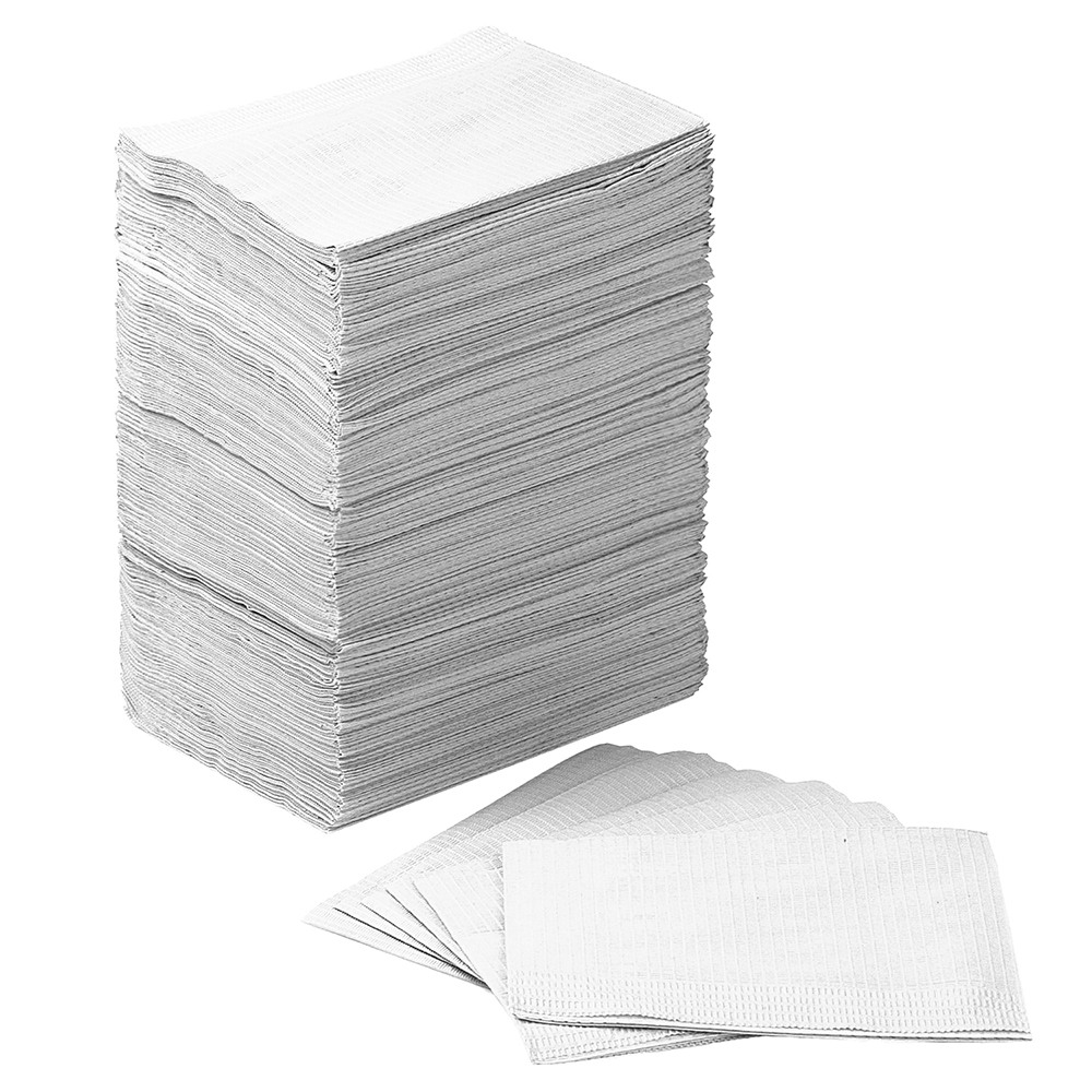 Disposable towels Three-layer white box 125 pcs- 1080811 SINGLE USE PRODUCTS