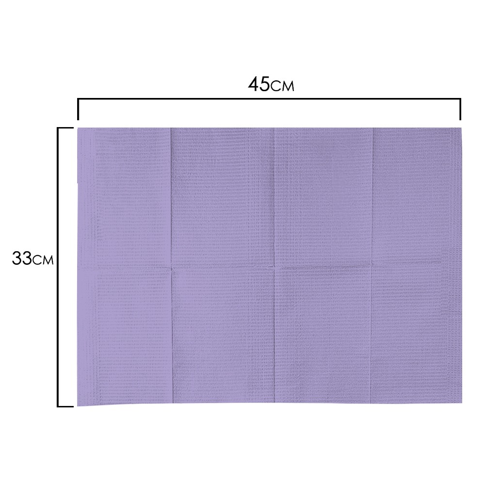 Disposable towels Three-layer light purple box 125 pcs - 1080813 SINGLE USE PRODUCTS