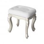 Professional pedicure stool Premium Collection White & Silver - 6950121 PEDICURE STOOLS