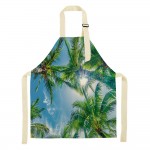Working Apron for Beauty Experts Nail Polish Palm Trees - 8310289