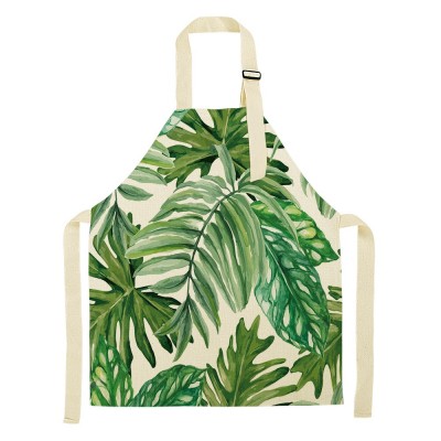 Working Apron for Beauty Experts Green Leaves - 8310293