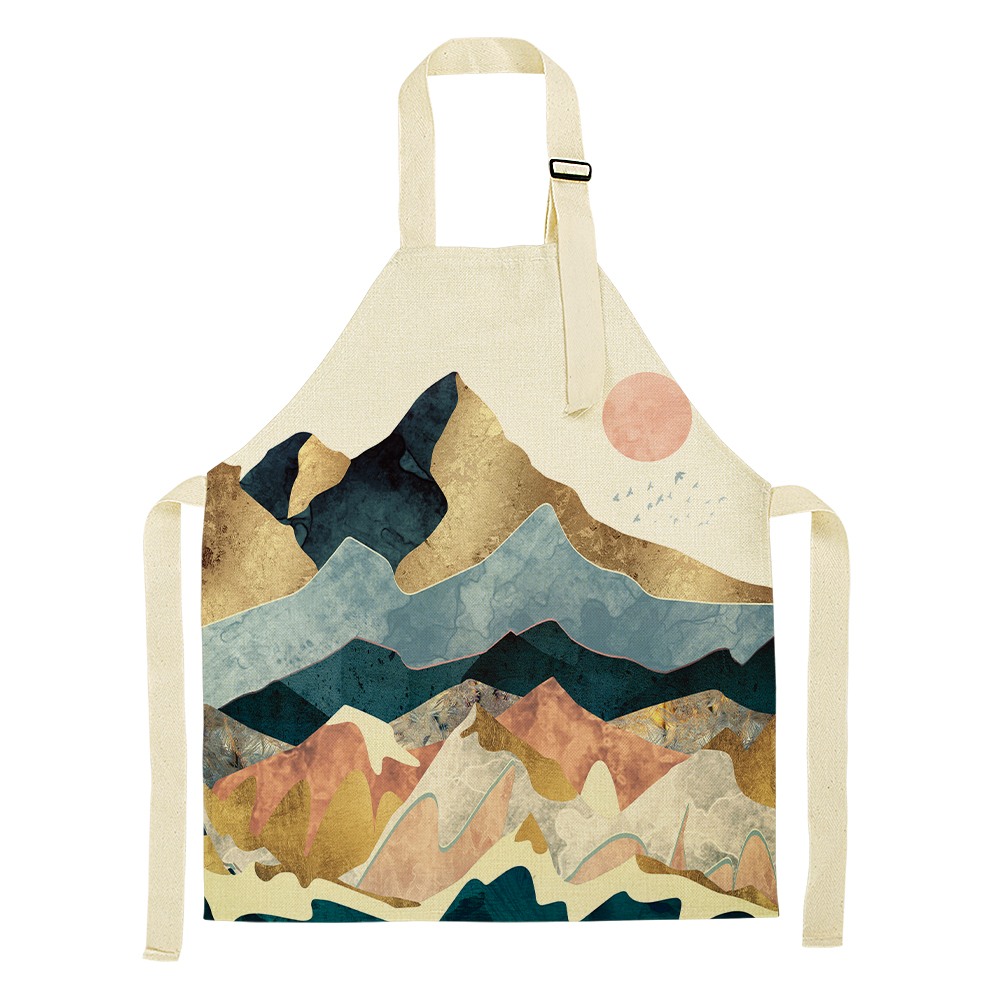 Working Apron for Beauty Experts Art Mountains - 8310316