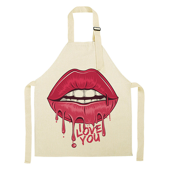 Working Apron for Beauty Experts Love You - 8310252 WORKING APRON FOR BEAUTY EXPERTS