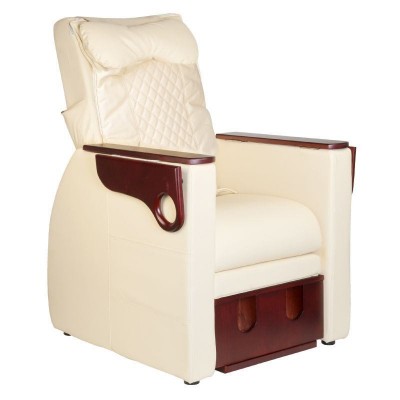 Pedicure Spa Electric Armchair with massage and backrest adjustment in beige - 0125979