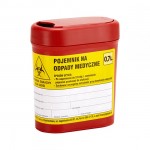 Waste container 0.7L. red – 0144706