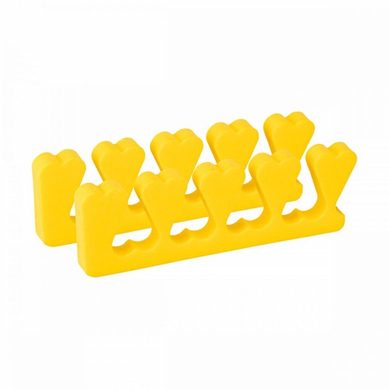 Pedicure finger separators Yellow 10pcs – 0142920