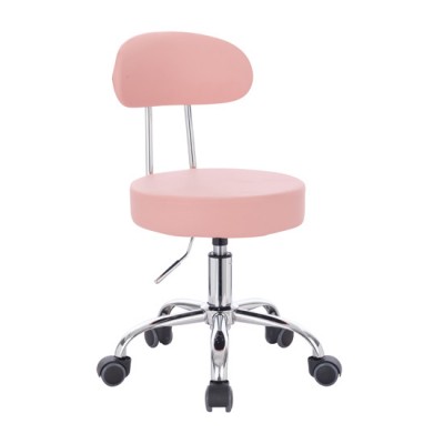 Professional pedicure & cosmetic stool light pink - 5410103